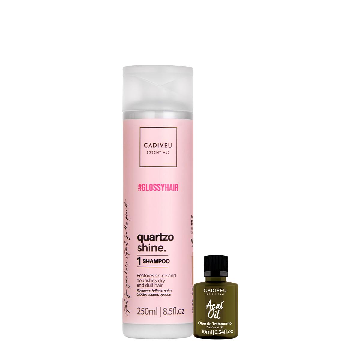 Kit Cadiveu Professional Essentials Quartzo Shine Shampoo e Açaí Oil (2 produtos) - 1