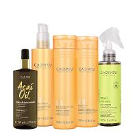Kit Cadiveu Professional Nutri Glow Shampoo Condicionador Maxi Ondas Booster Pré Shampoo e Açaí Oil 110 (5 produtos) - 1