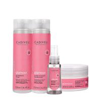 Kit Cadiveu Profissional Essentials Glamour Shampoo Condicionador Sérum e Máscara (4 produtos) - 1