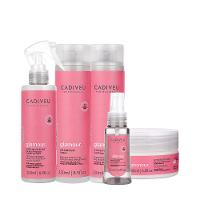 Kit Cadiveu Profissional Essentials Glamour Shampoo Condicionador Sérum Máscara  e Fluído (5 produtos) - 1