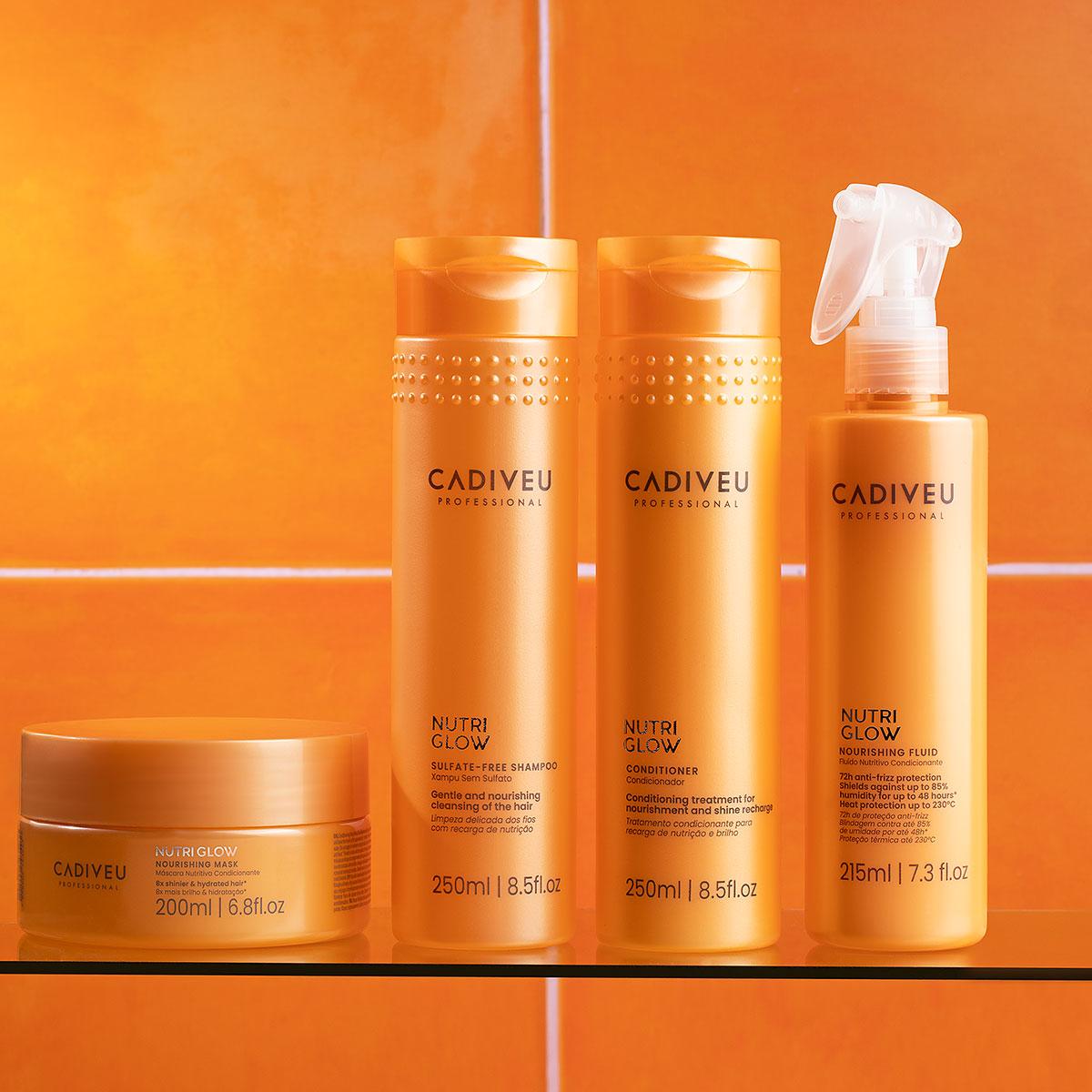 Kit Cadiveu Professional Nutri Glow Shampoo Condicionador Máscara Pré-Shampoo Fluído e Açaí Oil (6 produtos) - 2