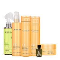 Kit Cadiveu Professional Nutri Glow Shampoo Condicionador Máscara Fluído Leave-in e Açaí Oil (6 produtos) - 1