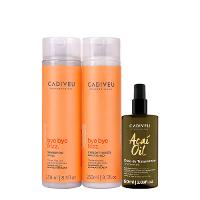 Kit Cadiveu Professional Bye Bye Frizz Shampoo Condicionador e Açaí Oil 60 (3 produtos) - 1