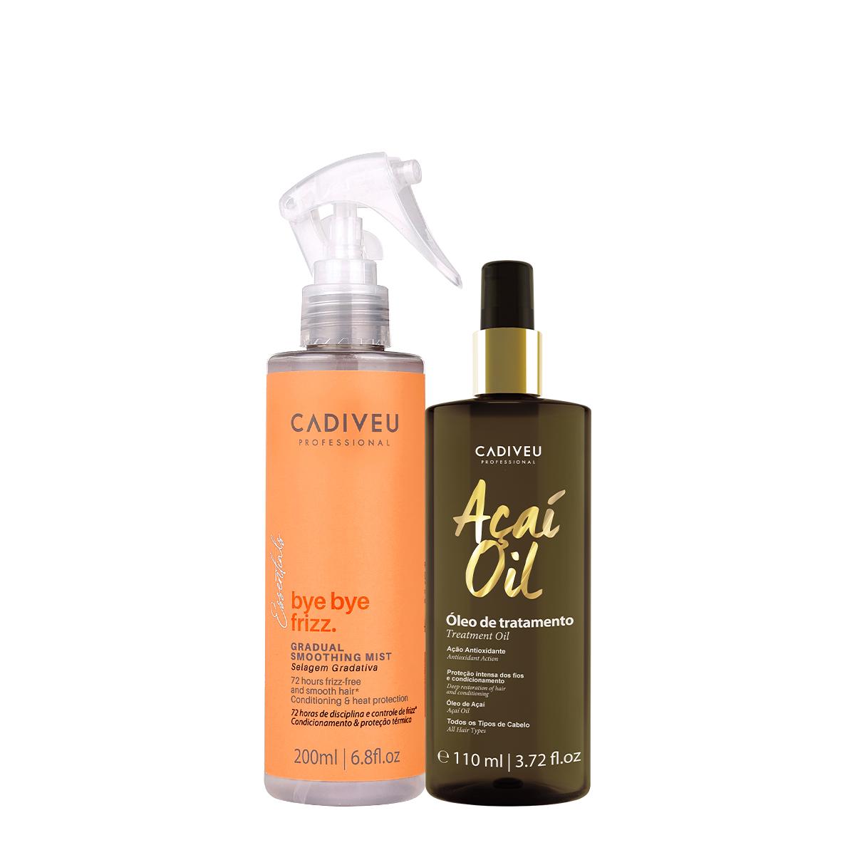 Kit Cadiveu Professional Açaí Oil 110 e Bye Bye Frizz Selagem Gradativa Leave-in (2 produtos) - 1