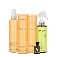 Kit Cadiveu Professional Nutri Glow Shampoo Condicionador Maxi Ondas Booster Pré Shampoo e Açaí Oil (5 produtos) - 1