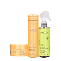 Kit Cadiveu Professional Nutri Glow Shampoo Máscara e Maxi Ondas (3 produtos) - 1