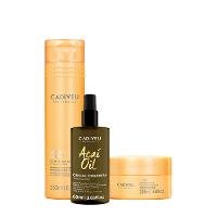 Kit Cadiveu Professional Nutri Glow Shampoo Máscara e Açaí Oil 60 (3 produtos) - 1