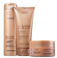 Cadiveu Blonde Reconstructor Shampoo 250ml+Mascara de Reconstrução+Acidificante 200ml - 1
