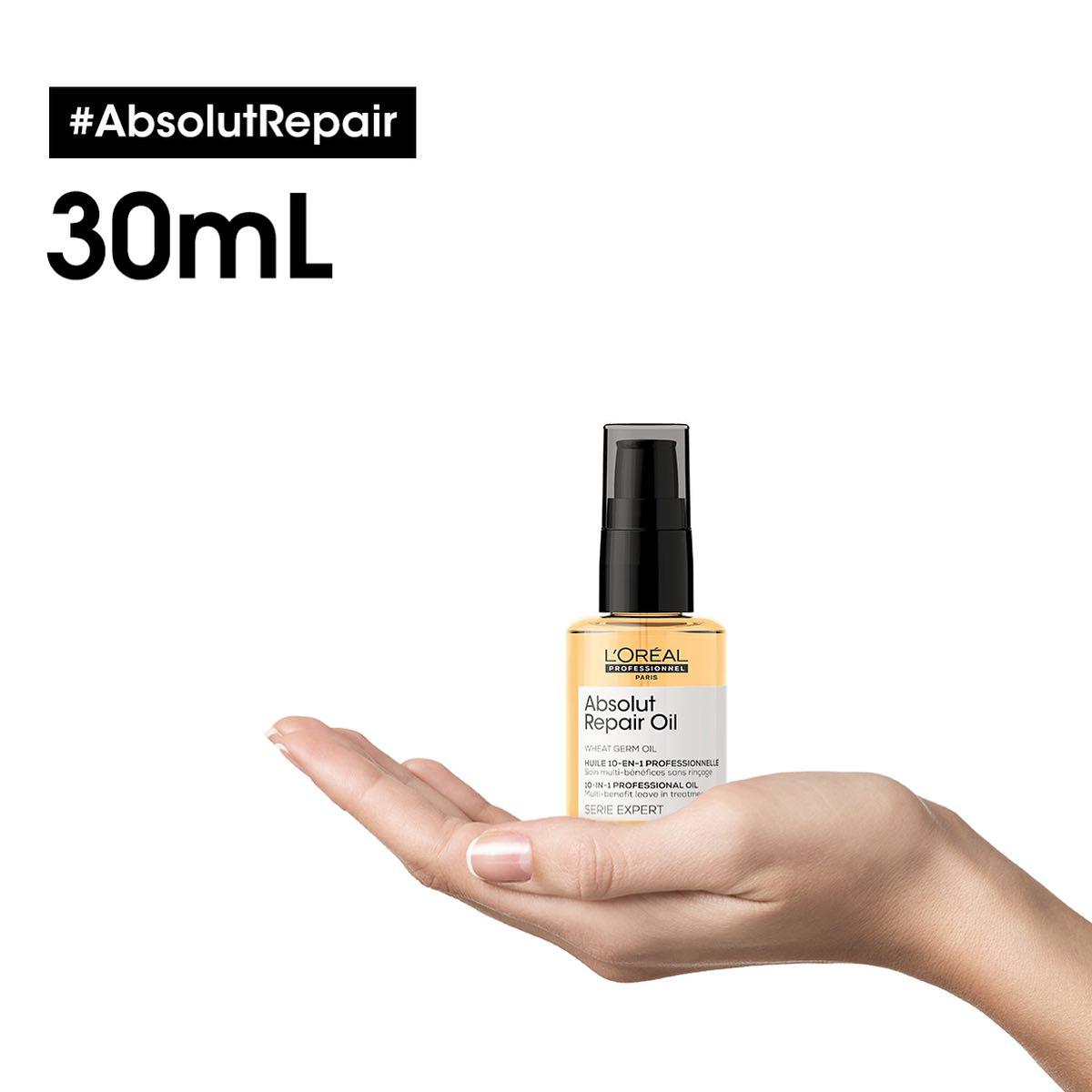 Kit LOreal Professionel Serie Expert Absolut Repair Gold Quinoa 10in1 Óleo e Ampola de Nutrição (2 produtos) - 3
