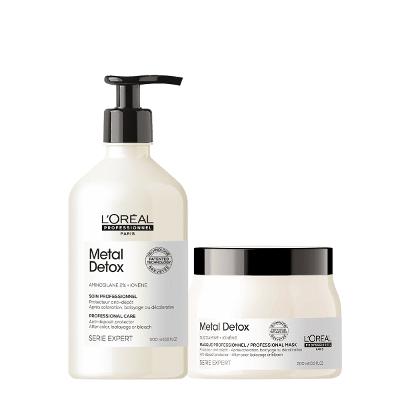 Kit LOréal Professionnel Metal Detox Máscara e  Detox Soin Produto Anti-Depósito (2 produtos)