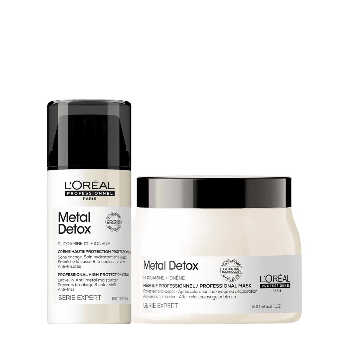 Kit LOréal Professionnel Metal Detox Máscara G e Leave-in (2 produtos) - 1