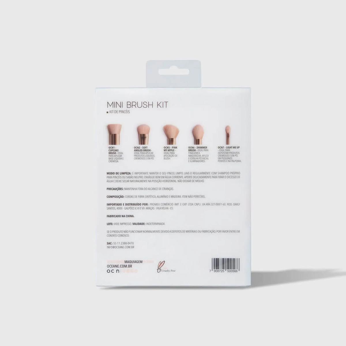 Océane Mini Kit com 5 Pincéis - Mini Brush Kit - 2