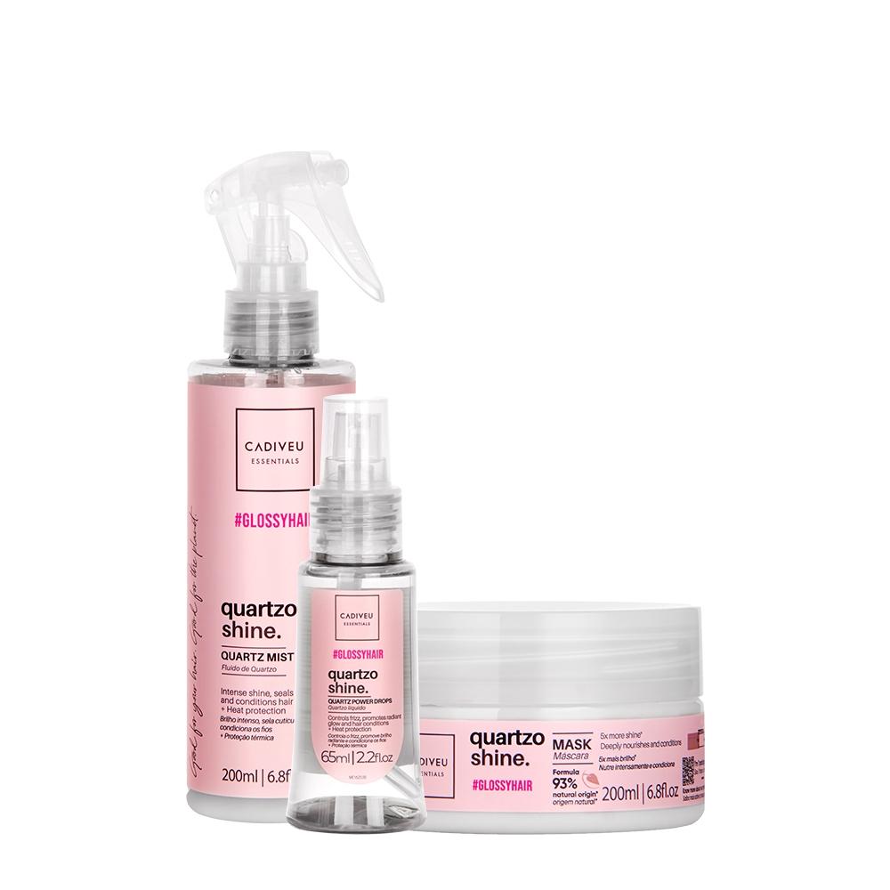 Kit Cadiveu Essentials Quartzo Shine Fluído Óleo e Máscara (3 produtos) - 1
