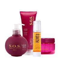 Kit K.Pro S.O.S. Summer Shampoo Leave-in Máscara e Style Argan Power Óleo Capilar (4 produtos) - 1