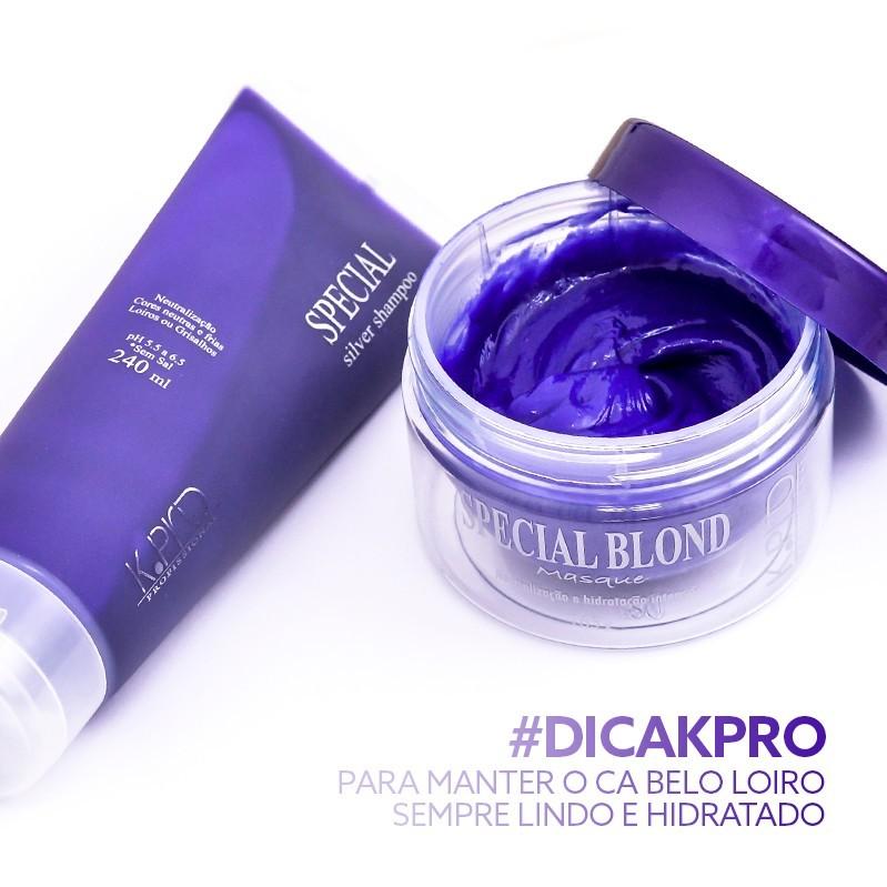 Kit K.Pro Special Silver Shampoo Desamarelador + Máscara Blond (2 produtos) - 3