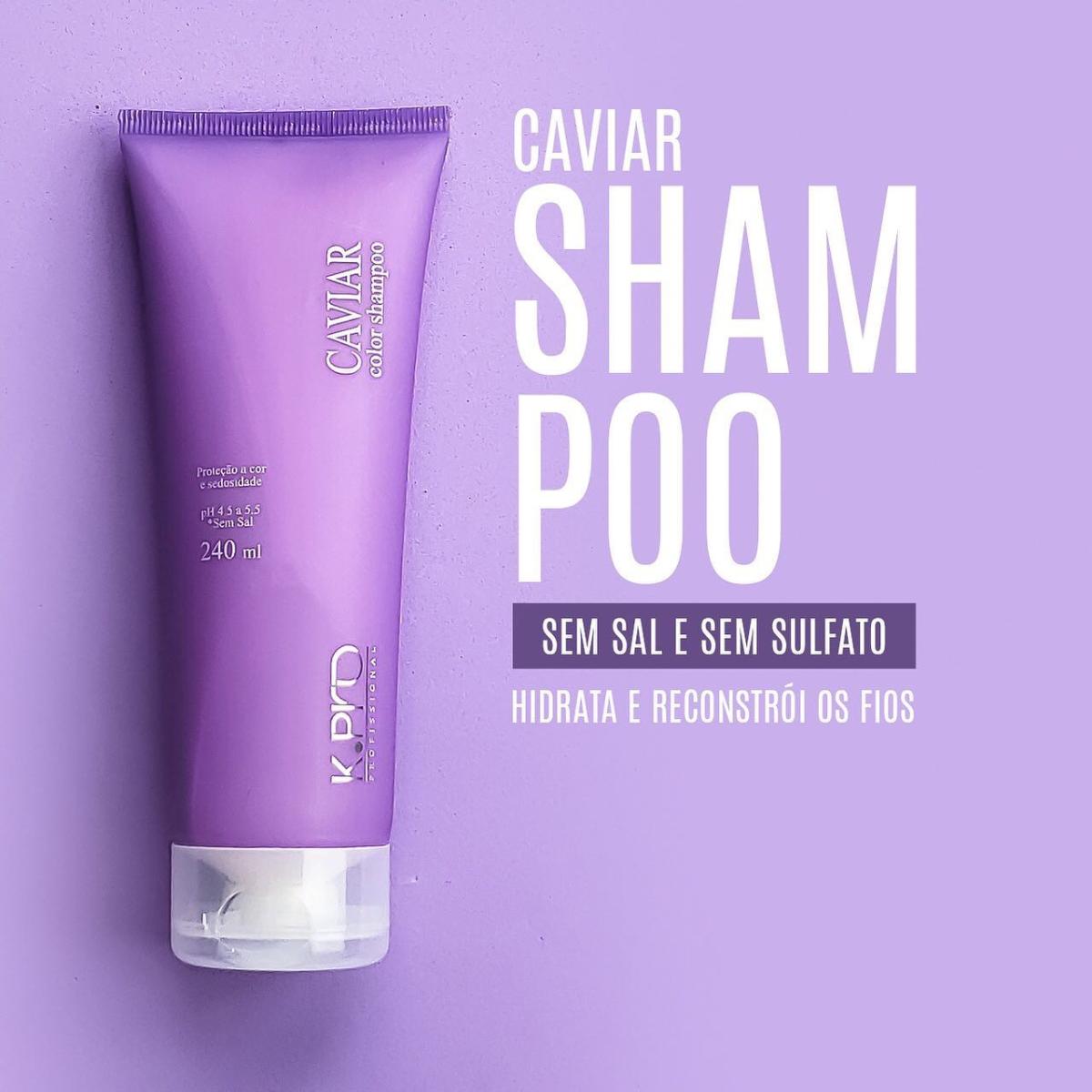 Kit K.Pro Profissional Caviar Shampoo Máscara e Spray Leave-in (3 produtos) - 2