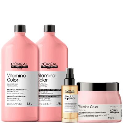 Kit L'Oréal Professionnel Vitamino Color Brilho e Maciez (4 Produtos)