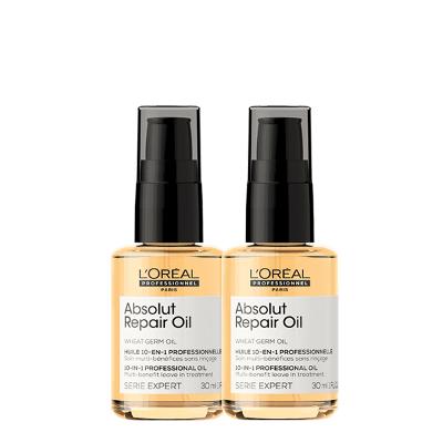 L'Oréal Professionnel Serie Expert Absolut Repair Gold Quinoa 10in1 - Óleo Reparador 30ml (2 unidades)