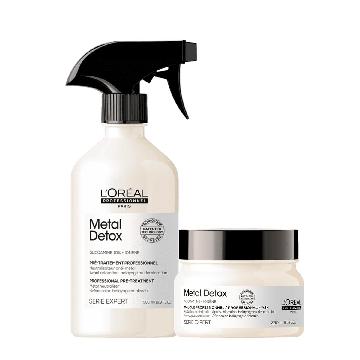 Kit L'Oréal Professionnel Metal Detox Máscara e Spray Naeutralizador (2 produtos) - 1