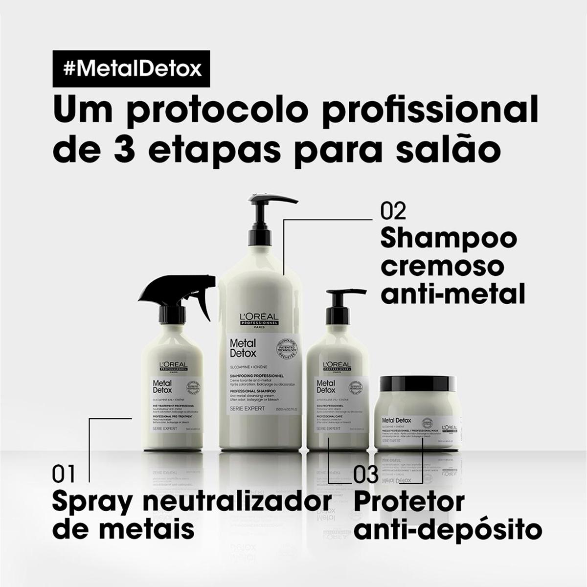 Kit L'Oréal Professionnel Metal Detox Máscara e Spray Naeutralizador (2 produtos) - 3