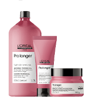 Kit L'Oréal Professionnel Serie Expert Pro Longer Shampoo 1,5L + Condicionador 200ml + Máscara 250g (3 Produtos) - 1