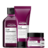 Kit L'Oréal Professionnel Curl Expression Shampoo JELLY 300ml + Creme Capilar 200ml + Máscara RICH 250ml (3 Produtos) - 1