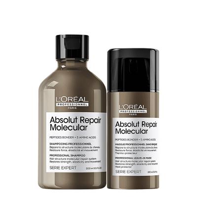 Kit L'Oréal Professionnel Absolut Repair Molecular Shampoo e Leave-in (2 produtos)