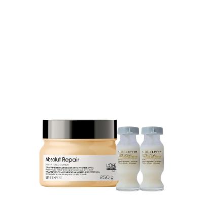 Kit L'Oréal Professionnel Serie Expert Absolut Repair Máscara e Ampola (3 produtos)