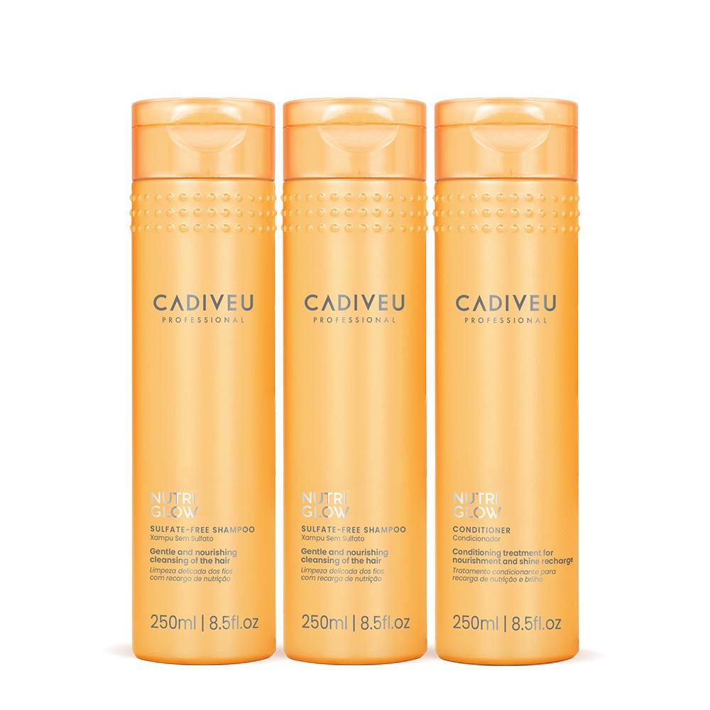 Kit Cadiveu Professional Nutri Glow Shampoo Extra e Condicionador (3 produtos) - 1