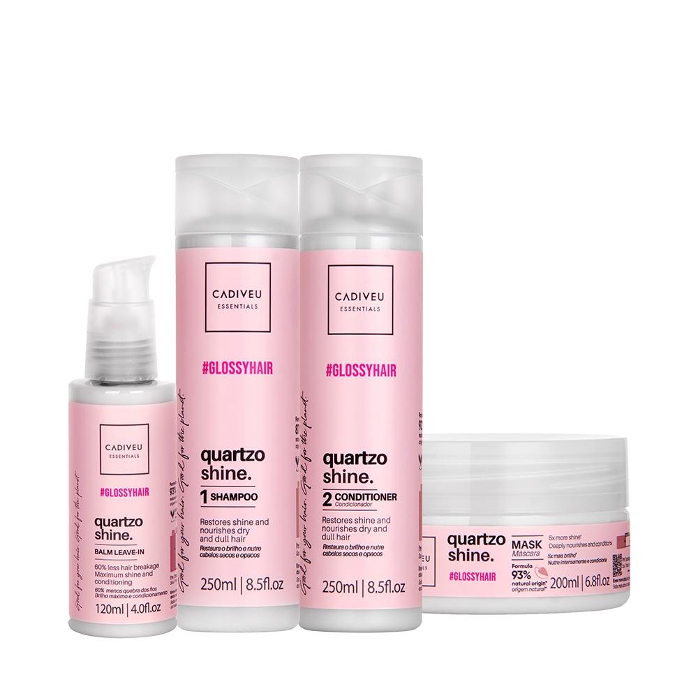 Kit Cadiveu Professional Quartzo Shine Shampoo Condicionador Balm e Máscara (4 produtos) - 1