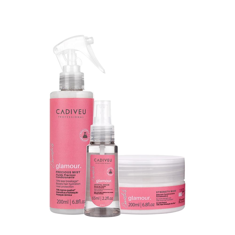Kit Cadiveu Profissional Essentials Glamour Fluído Sérum e Máscara Condicionante (3 produtos) - 1