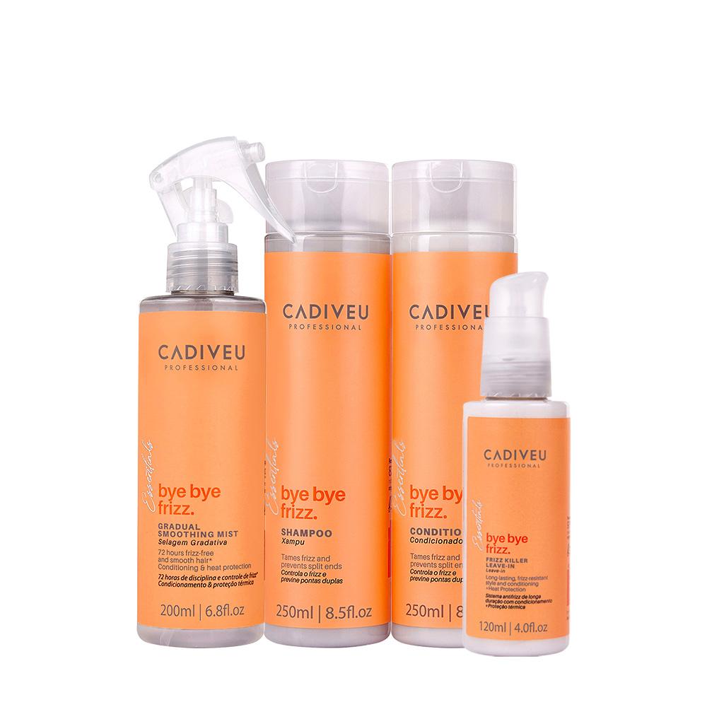 Kit Cadiveu Professional Bye Bye Frizz Shampoo Condicionador Selagem Gradativa e Leave-in (4 produtos) - 1