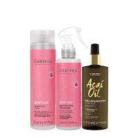Kit Cadiveu Profissional Essentials Glamour Shampoo Fluído e Açaí Oil 110 (3 produtos) - 1