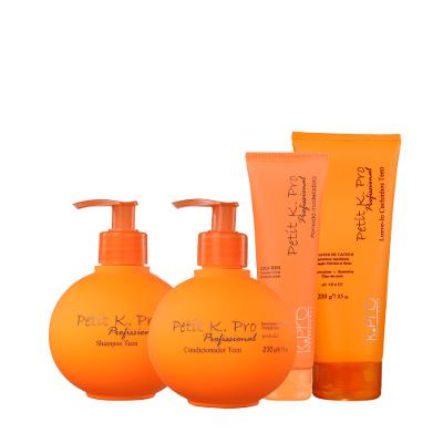 Kit K.Pro Profissional Petit Teen Shampoo Condicionador Ativador de Cachos e Pomada (4 produtos)