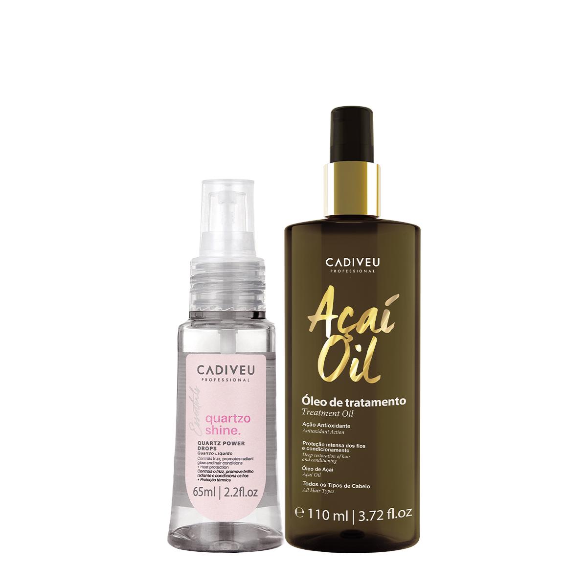 Kit Cadiveu Professional Essentials Quartzo Shine Óleo e Açaí Oil 110 (2 produtos) - 1