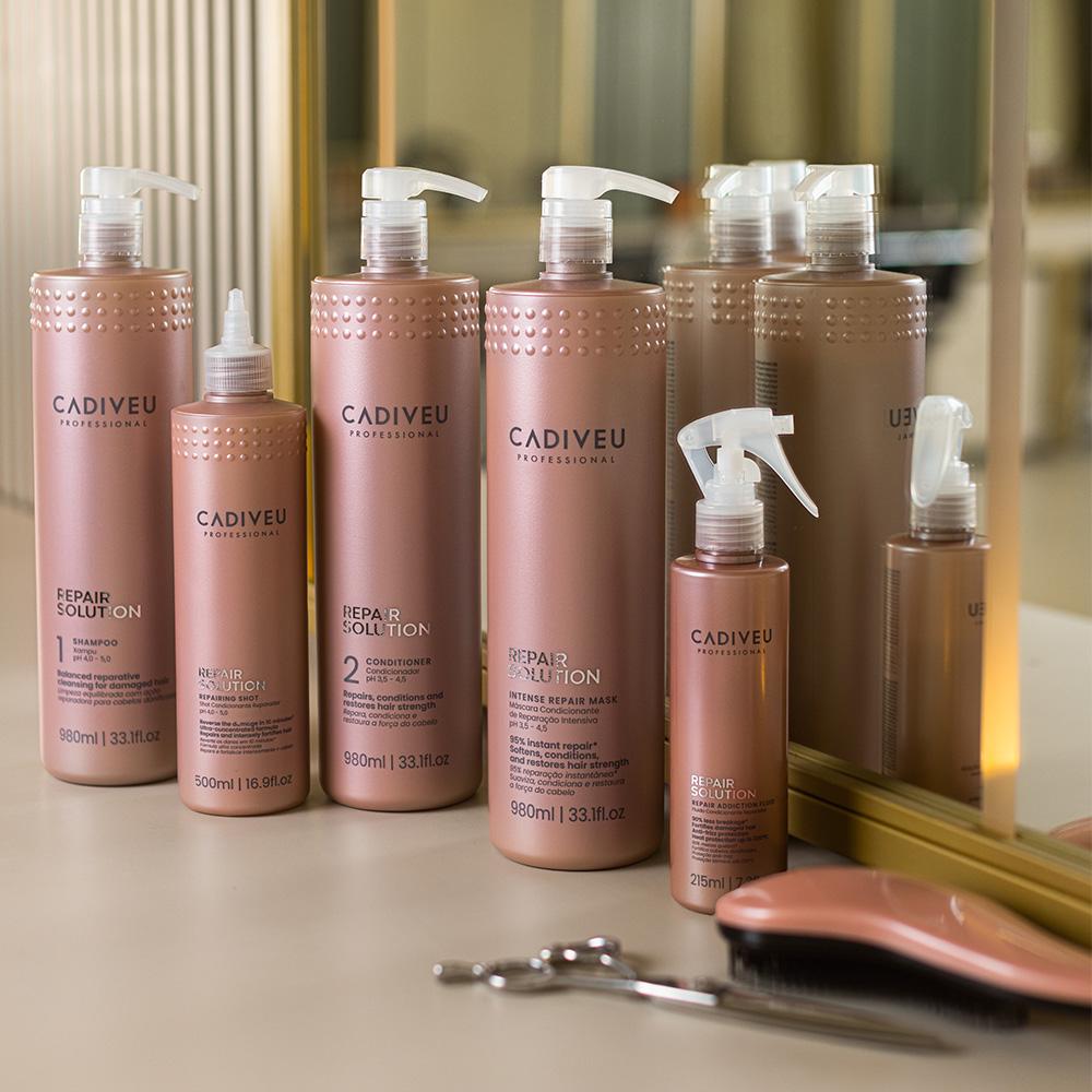Kit Cadiveu Repair Solution Shampoo Sem Sulfato Condicionador Máscara e Shot (4 produtos) - 2