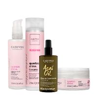 Kit Cadiveu Professional Essentials Quartzo Shine Shampoo Máscara Pré-Shampoo e Açaí Oil 60 (4 produtos) - 1