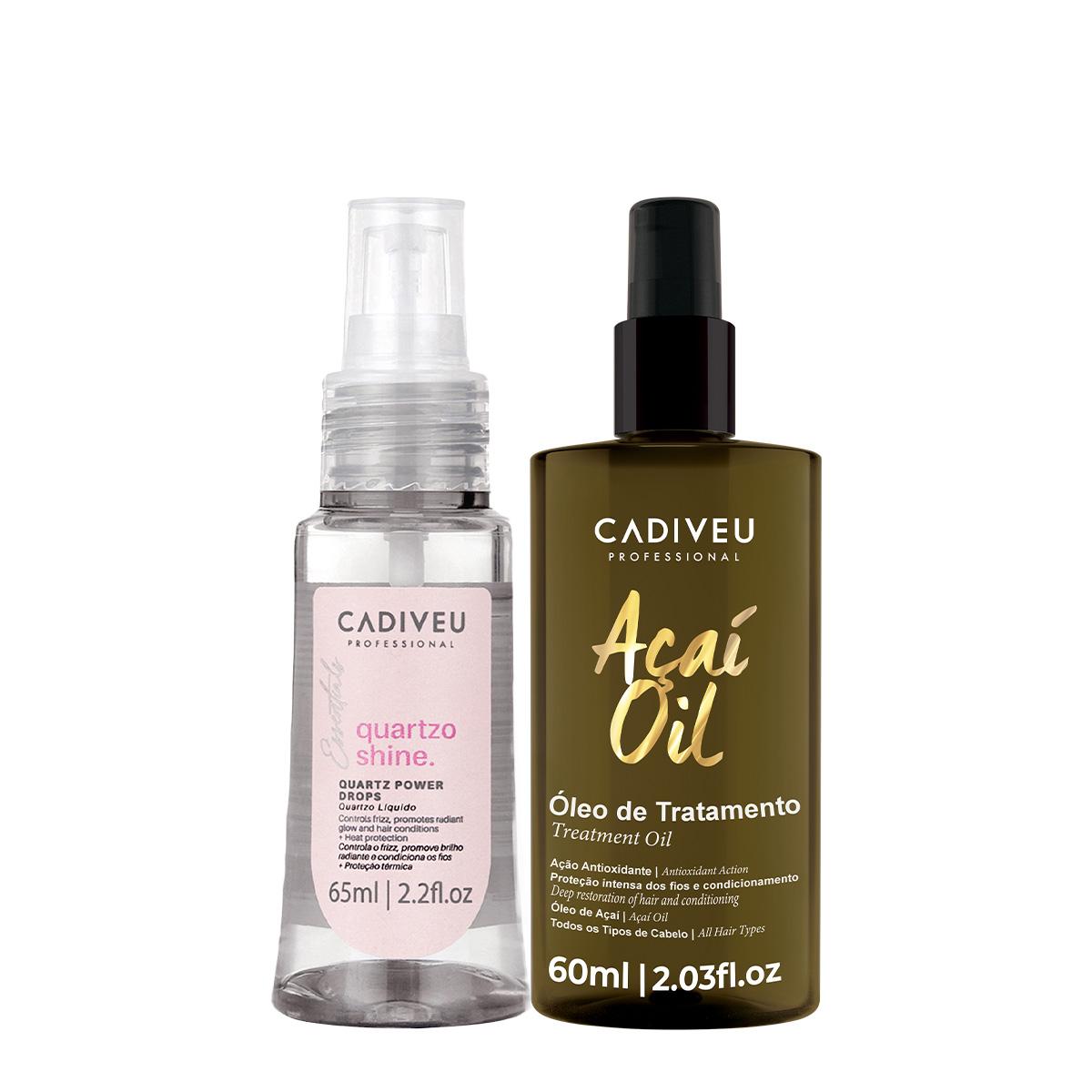 Kit Cadiveu Professional Essentials Quartzo Shine Óleo e Açaí Oil 60 (2 produtos) - 1