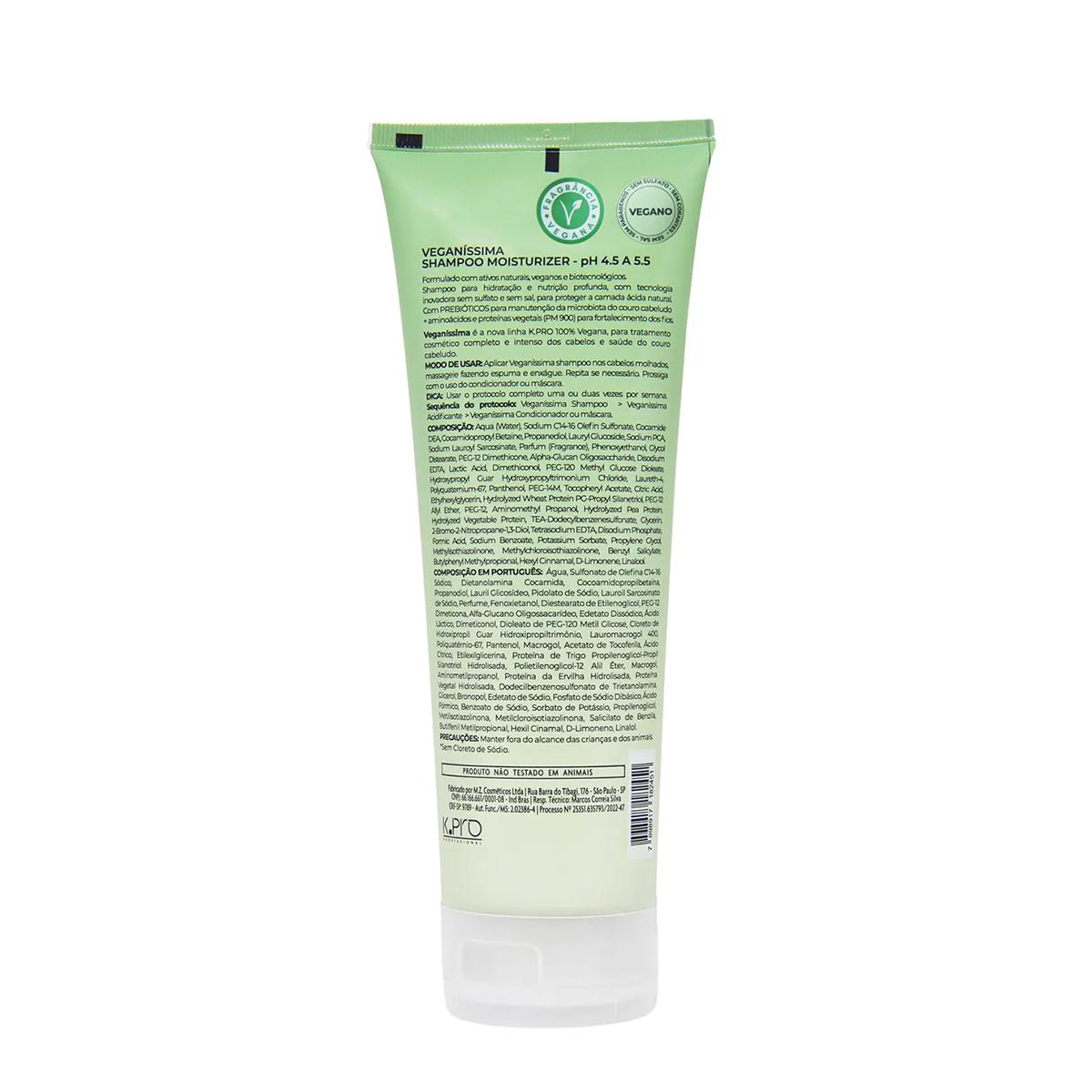 K.pro Moisturizer Veganíssima - Shampoo Sem Sal 240ml - 2