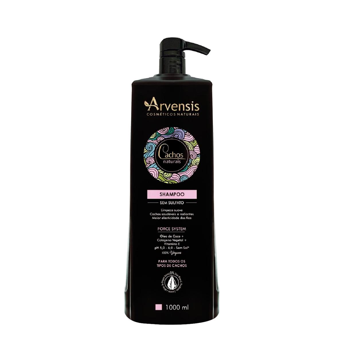 Arvensis Cachos Naturais - Shampoo Sem Sulfato 1L - 1
