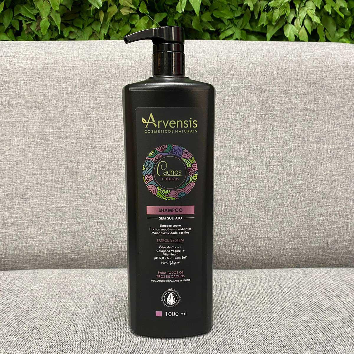 Arvensis Cachos Naturais - Shampoo Sem Sulfato 1L - 2
