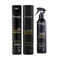 Acquaflora Hidratação Intensiva Shampoo+Condicionador 300ml+Spray s/ Enxague 240ml - 1