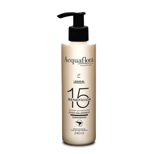 Acquaflora 15 Beneficios Shampoo Condicionador Máscara e Leave-in (4 produtos) - 3