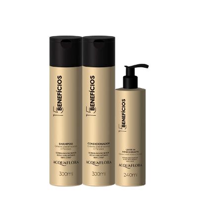 Kit Acquaflora 15 Benefícios Duo Leave-in (3 produtos)