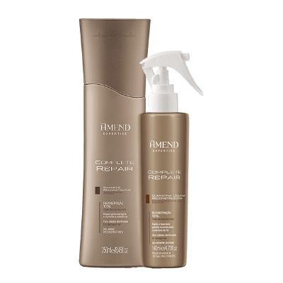 Amend Complete Repair Reconstrutor Shampoo 250ml e Queratina Liquida 140ml