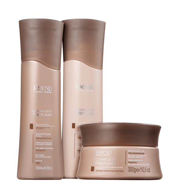 Amend Complete Repair Shampoo Condicionador 250ml e Mascara 300g - 3
