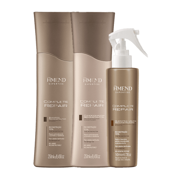 Amend Complete Repair Reconstrutor Duo 250ml e Queratina Liquida 140ml - 1