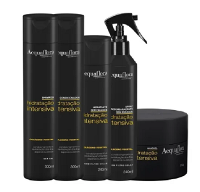 Acquaflora Hidratação Intensiva Shampoo+Cond 300ml+Masc 250ml+Hidrat. s/ Enxague+Spray s/ Enxague 240ml - 1