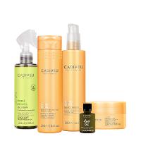 Kit Cadiveu Professional Nutri Glow Shampoo Máscara Maxi Ondas Booster Fluído de Tratamento e Açaí Oil (5 produtos) - 1