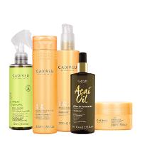 Kit Cadiveu Professional Nutri Glow Shampoo Máscara Maxi Ondas Booster Fluído de Tratamento e Açaí Oil 110 (5 produtos) - 1